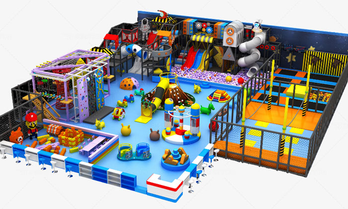 Space themes indoor playground equipment
