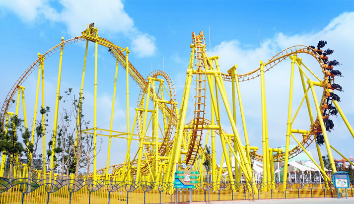 Thrill roller coaster ride for theme park